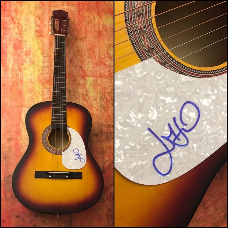 GFA THE MAINE BAND STAR * JOHN O’CALLAGHAN * SIGNED ACOUSTIC GUITAR COA COLLECTIBLE MEMORABILIA