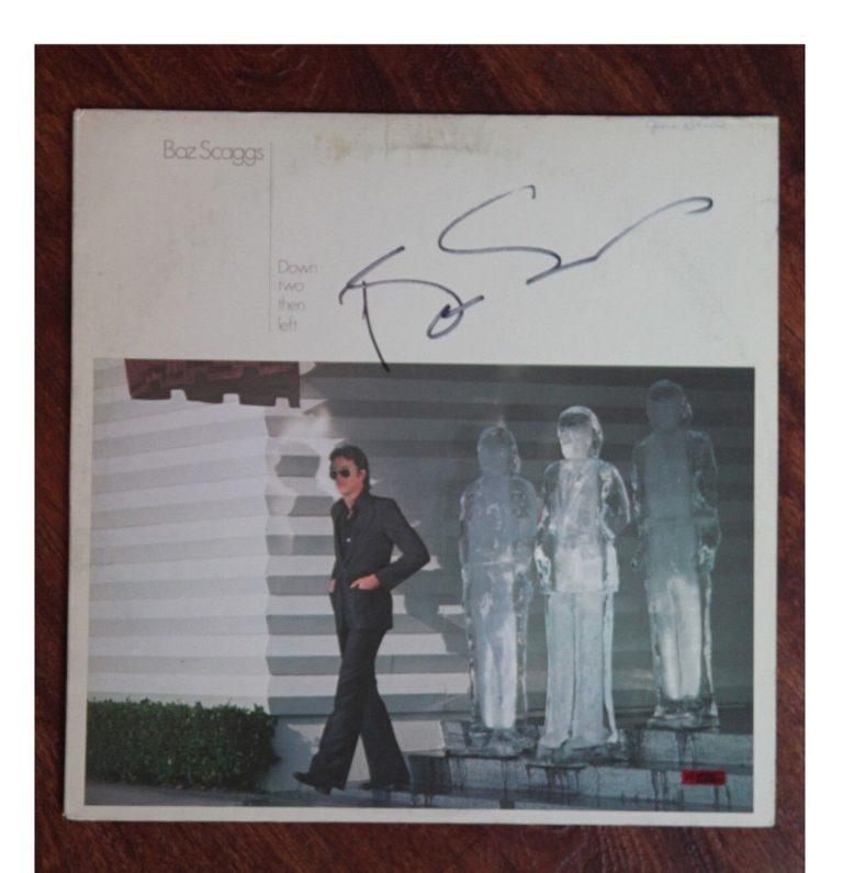 GFA DOWN TWO THEN LEFT VINYL * BOZ SCAGGS * SIGNED USED RECORD ALBUM PROOF COA COLLECTIBLE MEMORABILIA