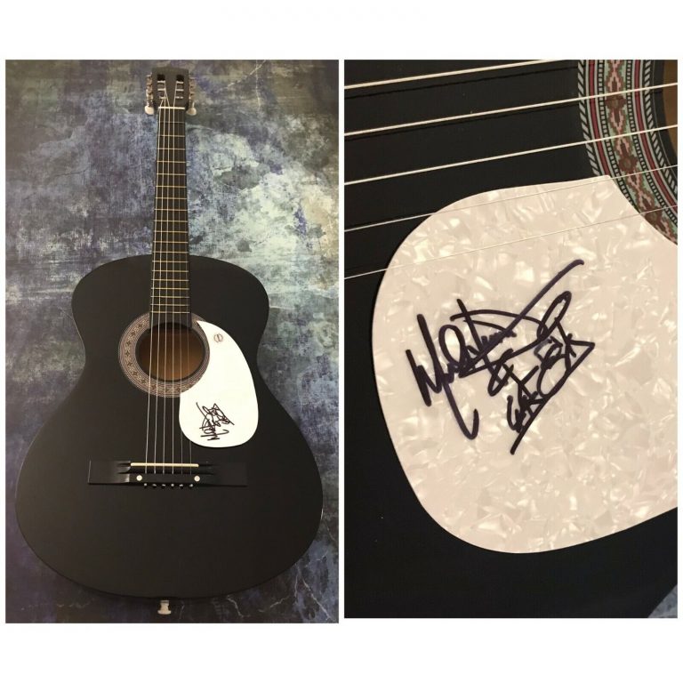GFA ALABAMA BAND DRUMMER * MARK HERNDON * SIGNED ACOUSTIC GUITAR M2 COA COLLECTIBLE MEMORABILIA
