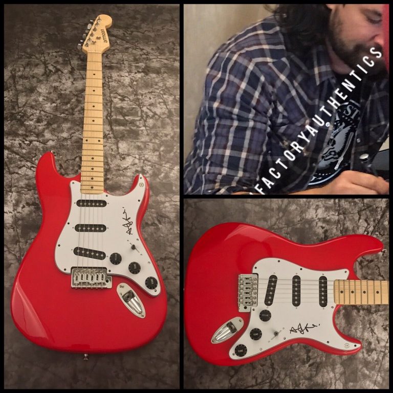 GFA TAKING BACK SUNDAY * ADAM LAZZARA * SIGNED ELECTRIC GUITAR PROOF A2 COA COLLECTIBLE MEMORABILIA