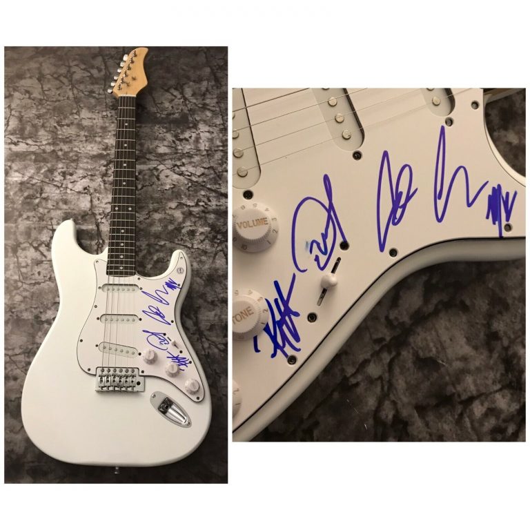 GFA ART ALEXAKIS X4 BAND * EVERCLEAR * SIGNED ELECTRIC GUITAR E3 COA COLLECTIBLE MEMORABILIA