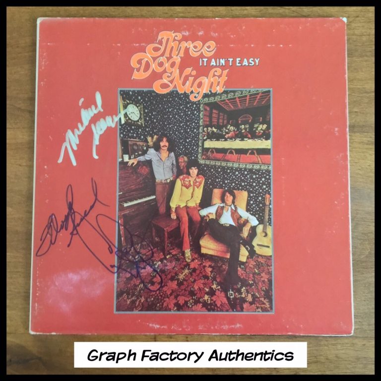 GFA Negron Sneed Allsup THREE DOG NIGHT Signed Record Album