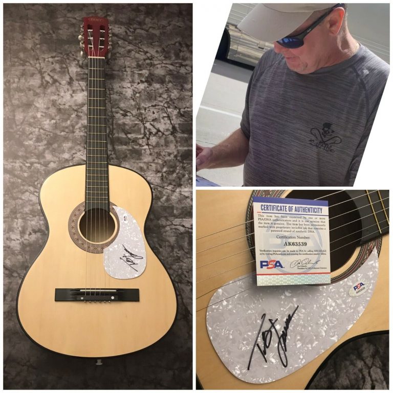 PSA PAINT ME A BIRMINGHAM * TRACY LAWRENCE * SIGNED ACOUSTIC GUITAR PROOF COA COLLECTIBLE MEMORABILIA