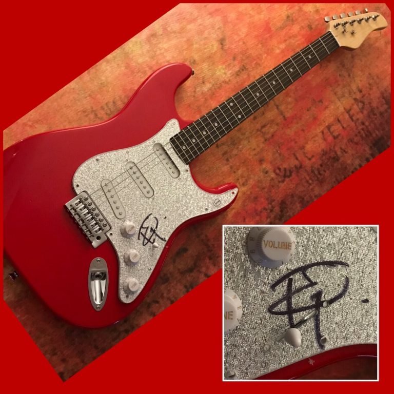 Gfa Onerepublic Rock Star Ryan Tedder Signed Electric Guitar Proof Coa Autographia