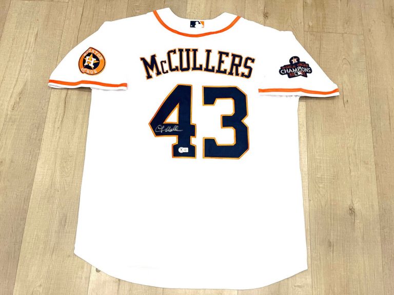 LANCE MCCULLERS HAND SIGNED HOUSTON ASTROS JERSEY BAS BECKETT CERT #1 COLLECTIBLE MEMORABILIA
