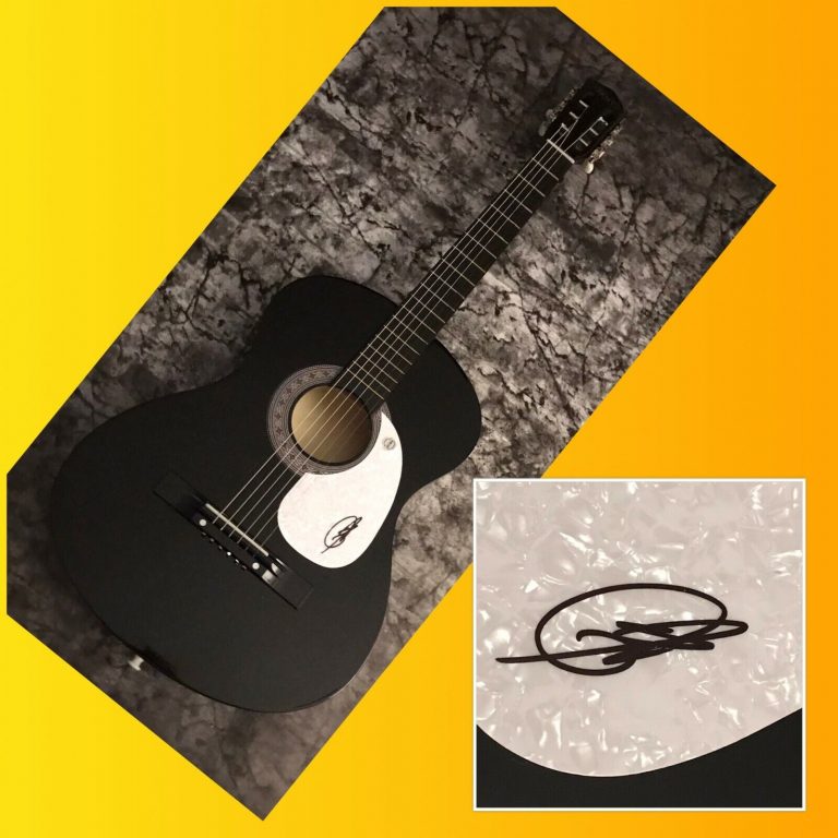 GFA HELL OF A NIGHT COUNTRY STAR * DUSTIN LYNCH * SIGNED ACOUSTIC GUITAR D1 COA COLLECTIBLE MEMORABILIA