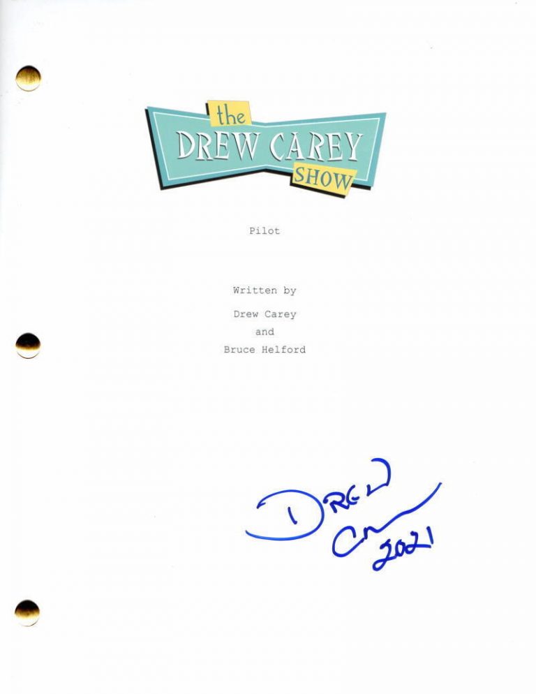 DREW CAREY SIGNED AUTOGRAPH THE DREW CAREY SHOW FULL PILOT SCRIPT PRICE IS RIGHT COLLECTIBLE MEMORABILIA