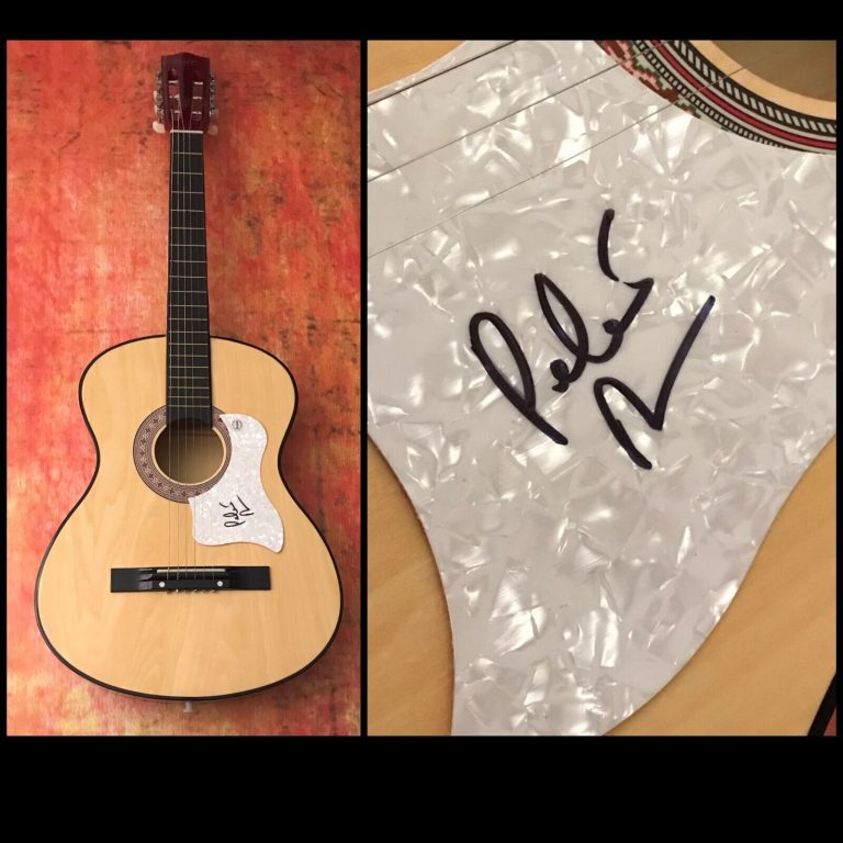 GFA A WORLD WITHOUT LOVE * PETER ASHER * SIGNED ACOUSTIC GUITAR PROOF P2 COA COLLECTIBLE MEMORABILIA