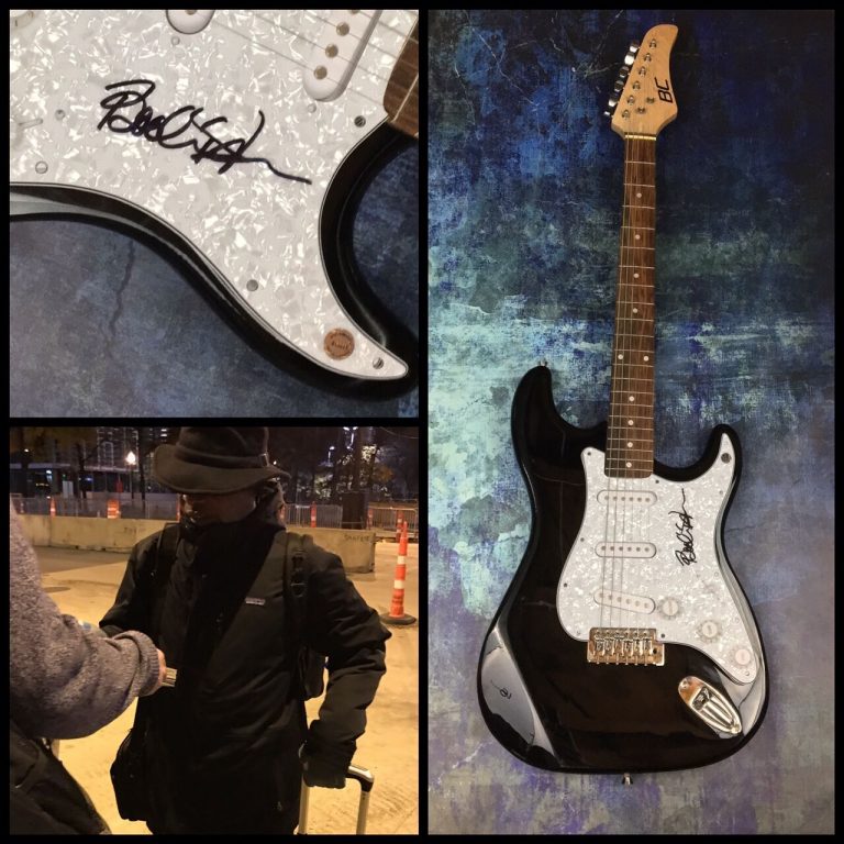 GFA THE M.G.’S FRONTMAN * BOOKER T. JONES * SIGNED ELECTRIC GUITAR PROOF AD1 COA COLLECTIBLE MEMORABILIA