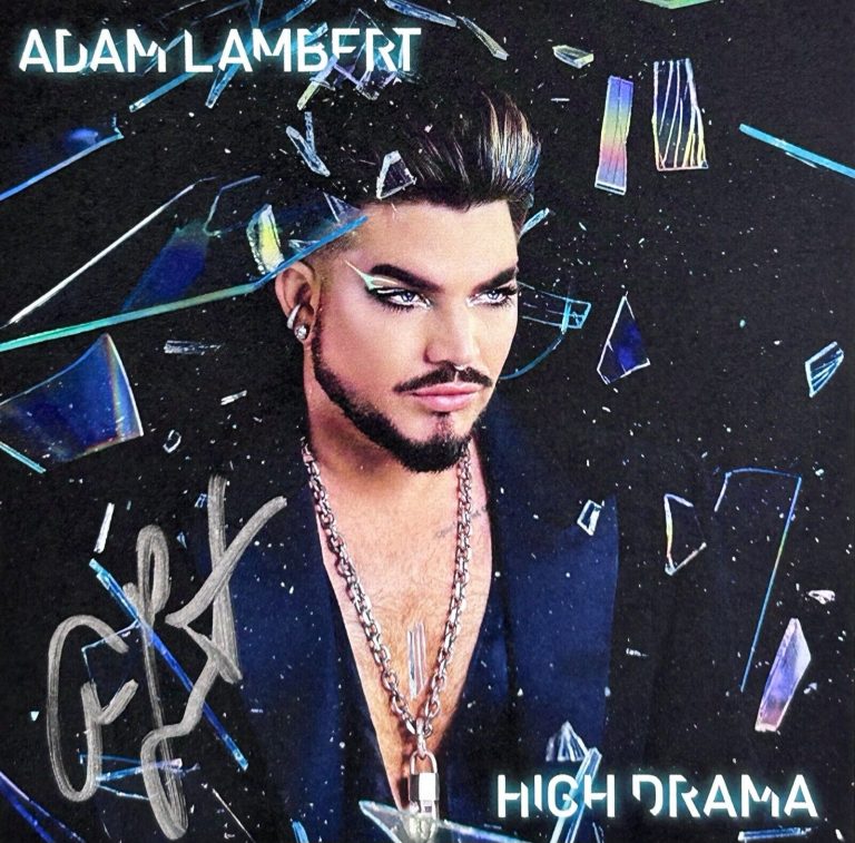 ADAM LAMBERT SIGNED AUTOGRAPH CD INSERT “HIGH DRAMA” JSA COA
 COLLECTIBLE MEMORABILIA