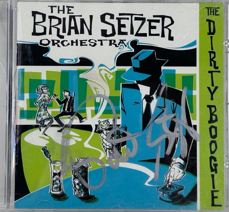 BRIAN SETZER SIGNED AUTOGRAPH CD “THE DIRTY BOOGIE” JSA COA
 COLLECTIBLE MEMORABILIA