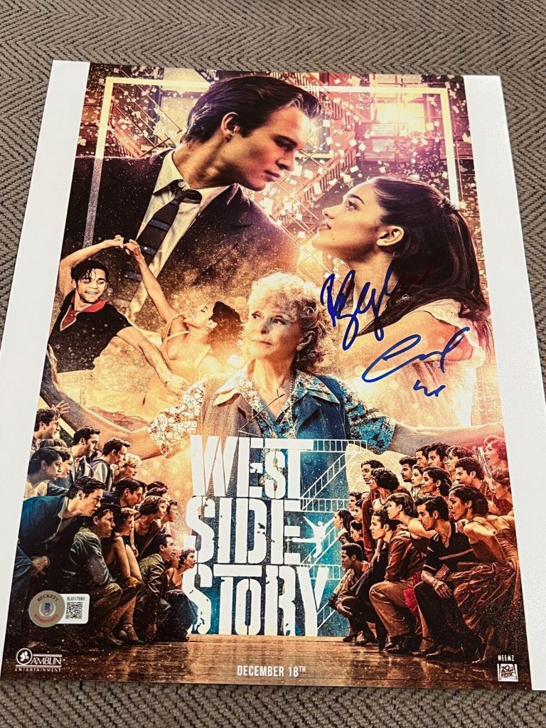 RACHEL ZEGLER ANSEL ELGORT SIGNED AUTOGRAPH 11×14 WEST SIDE STORY BECKETT BAS E
 COLLECTIBLE MEMORABILIA
