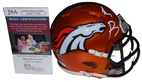 SEAN PAYTON SIGNED (DENVER BRONCOS) FLASH MINI FOOTBALL HELMET JSA COA AJ47750
 COLLECTIBLE MEMORABILIA