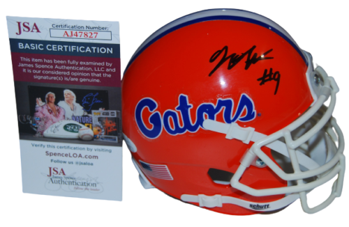 GERVON DEXTER SIGNED (FLORIDA GATORS) MINI FOOTBALL HELMET JSA COA AJ47827
 COLLECTIBLE MEMORABILIA