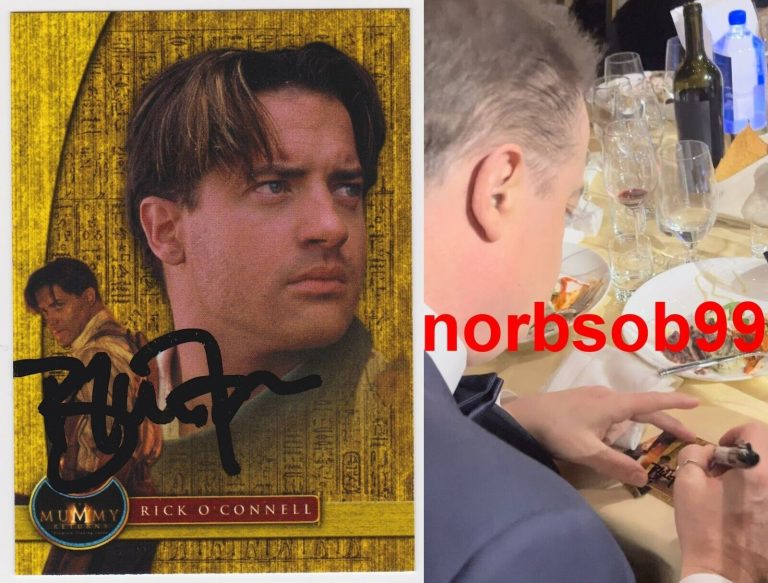BRENDAN FRASER SIGNED THE MUMMY RETURNS 2001 INK WORKS #66 CARD W/EXACT PROOF
COLLECTIBLE MEMORABILIA