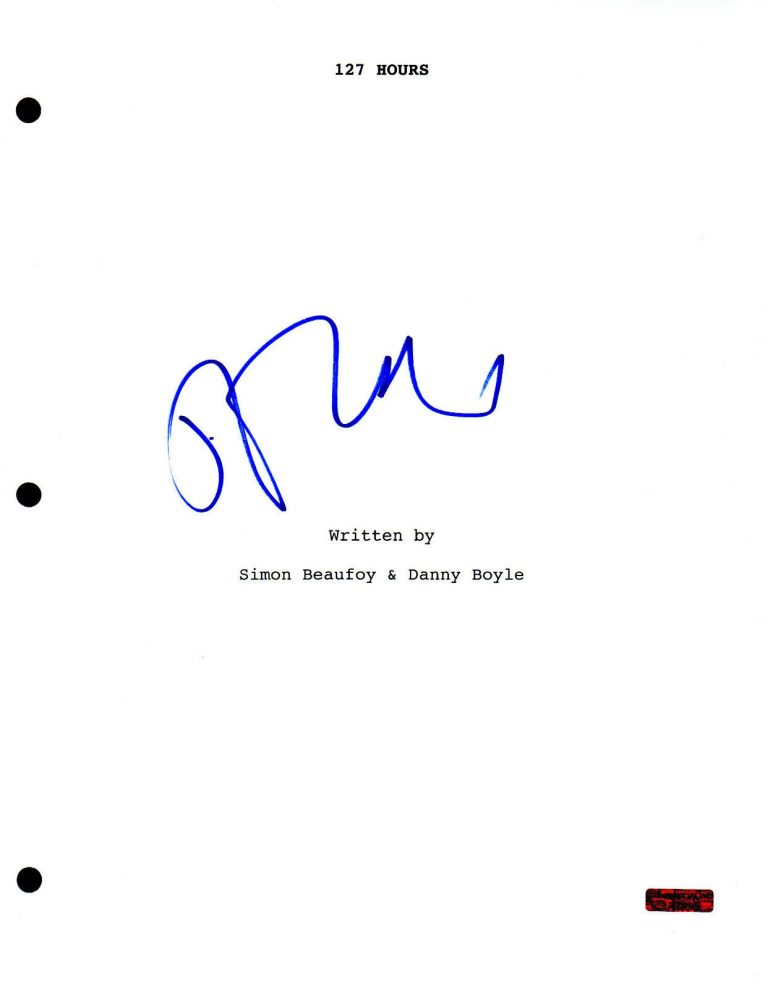 GFA 127 HOURS MOVIE STAR * JAMES FRANCO * SIGNED FULL MOVIE SCRIPT COA
 COLLECTIBLE MEMORABILIA