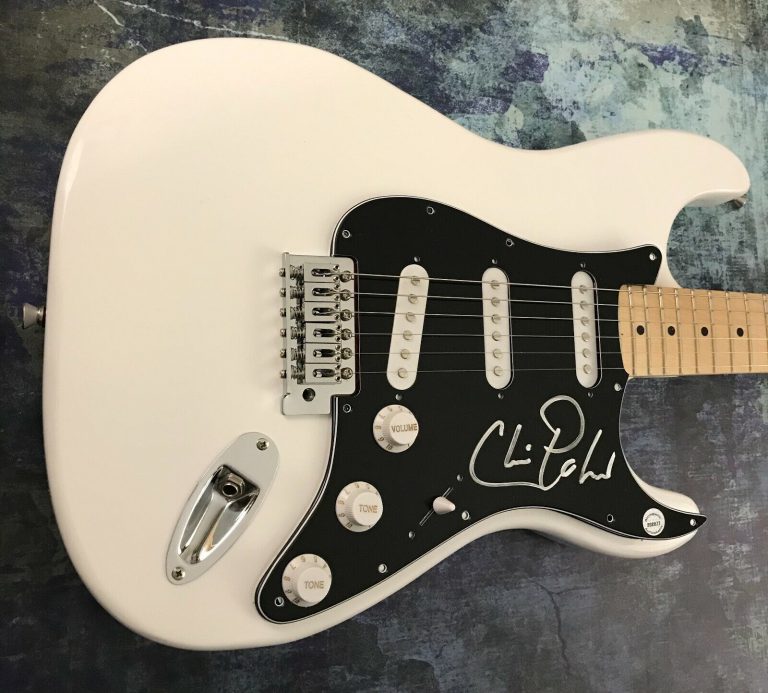GFA MEGADETH BAND GUITARIST * CHRIS POLAND * SIGNED ELECTRIC GUITAR PROOF C4 COA COLLECTIBLE MEMORABILIA