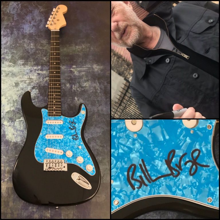GFA BREWING UP WITH * BILLY BRAGG * SIGNED AUTOGRAPH ELECTRIC GUITAR PROOF B COA COLLECTIBLE MEMORABILIA
