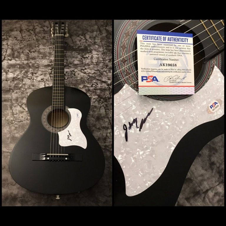PSA LOOKIN’ FOR LOVE STAR * JOHNNY LEE * SIGNED ACOUSTIC GUITAR COA COLLECTIBLE MEMORABILIA