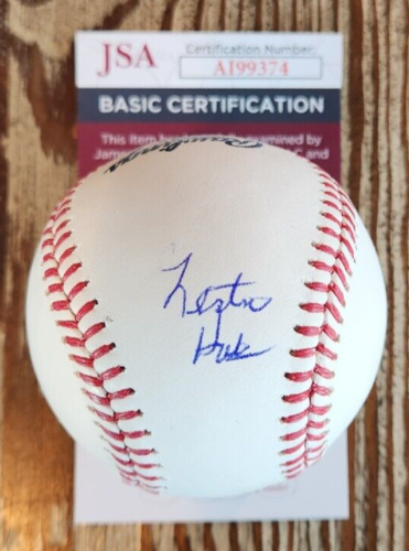 LESTER HOLT SIGNED OMLB BASEBALL JSA COA #AI99374 NBC NIGHTLY NEWS
 COLLECTIBLE MEMORABILIA
