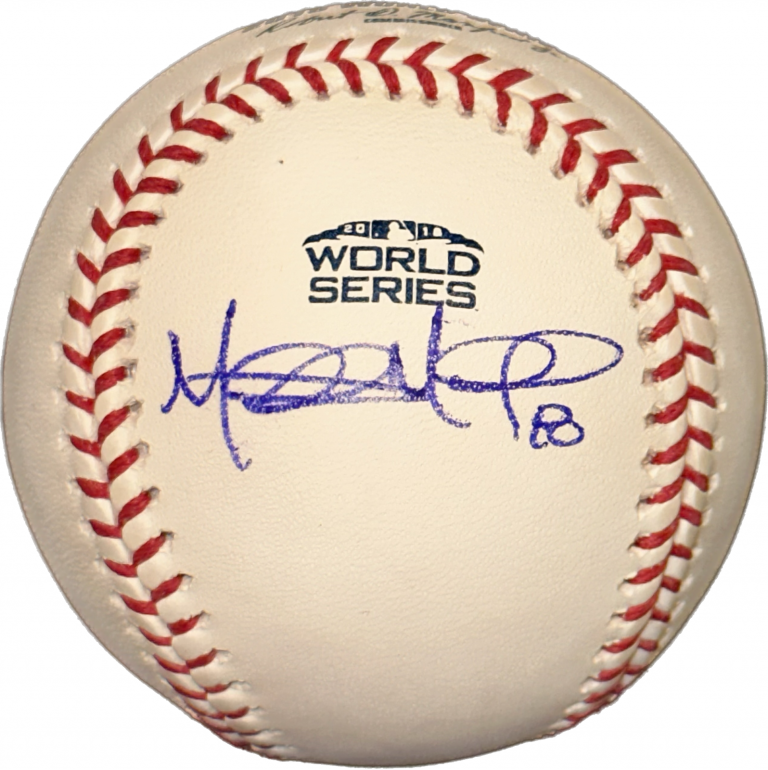 MITCH MORELAND SIGNED OFFICIAL 2018 WORLD SERIES BASEBALL W/ BECKETT (BAS) COA
 COLLECTIBLE MEMORABILIA