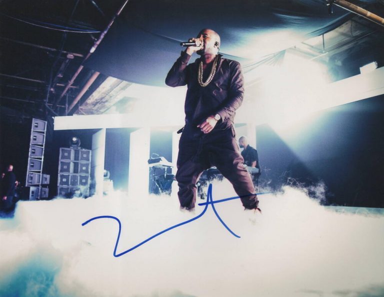 KANYE WEST YE SIGNED AUTOGRAPH 11×14 PHOTO – THE COLLEGE DROPOUT, YEEZY, JSA COA COLLECTIBLE MEMORABILIA