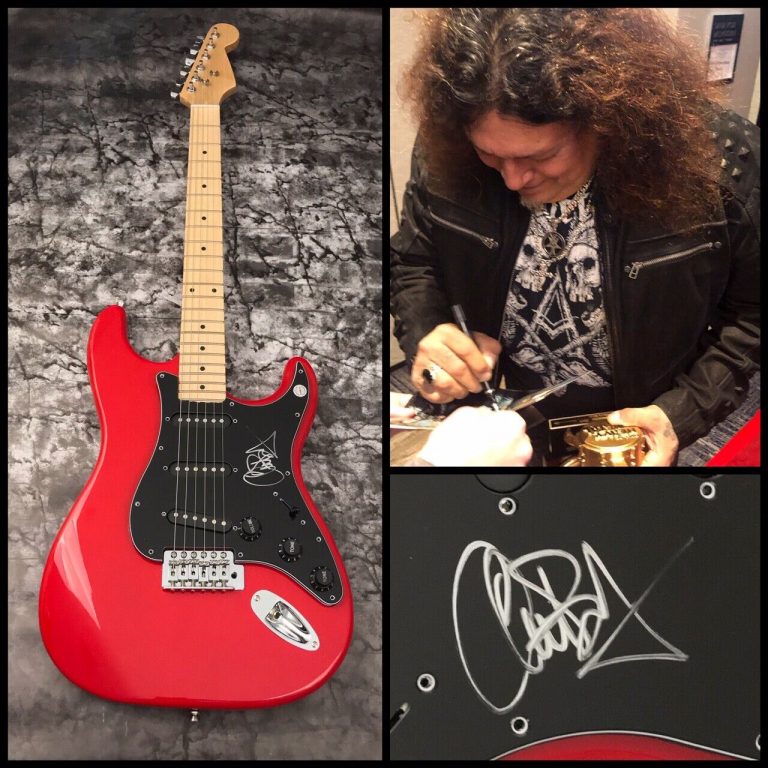 GFA TESTAMENT SINGER * CHUCK BILLY * SIGNED ELECTRIC GUITAR PROOF C2 COA COLLECTIBLE MEMORABILIA