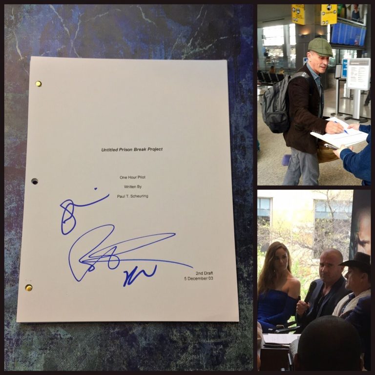 GFA CAST X3 ROBERT SARAH DOMINIC * PRISON BREAK * SIGNED EPISODE SCRIPT AD2 COA COLLECTIBLE MEMORABILIA