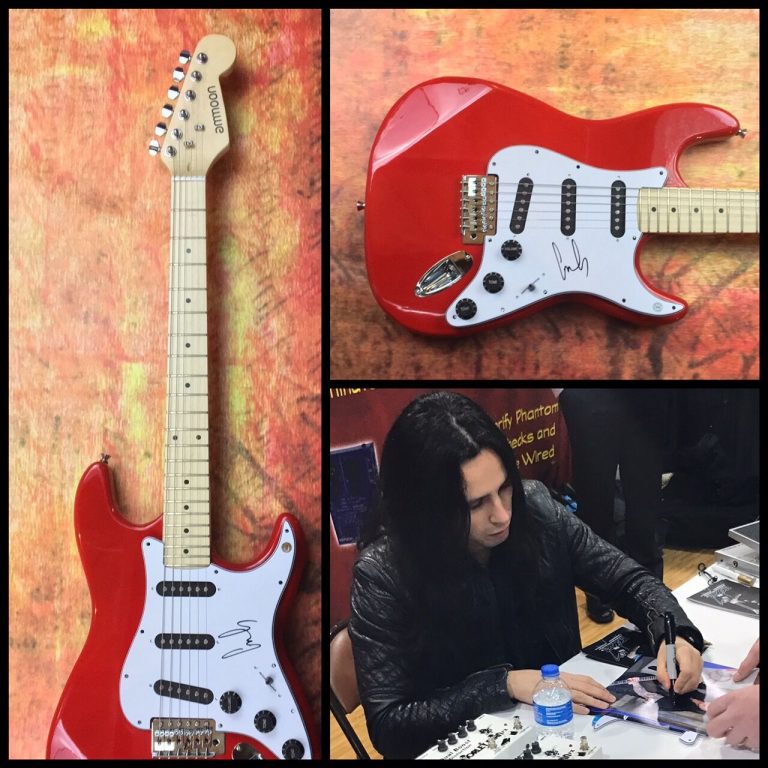 GFA OZZY OSBOURNE GUITARIST * GUS G * SIGNED ELECTRIC GUITAR PROOF AD2 COA COLLECTIBLE MEMORABILIA
