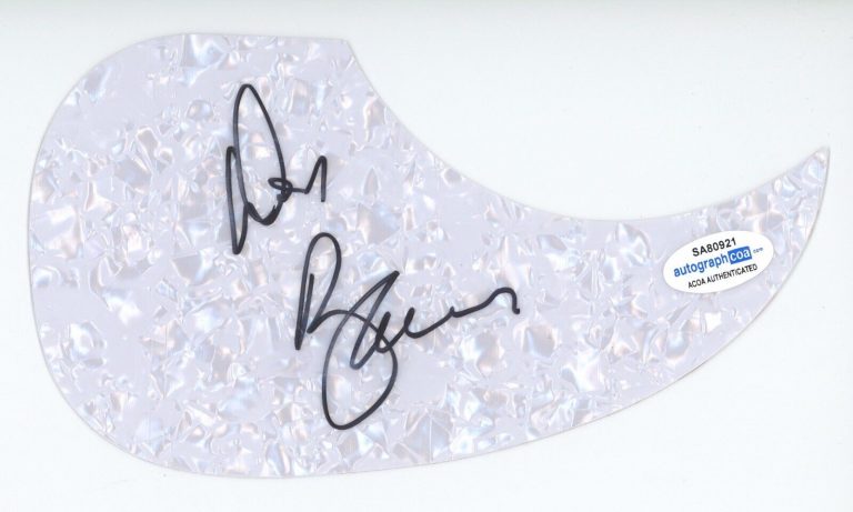 DON BARNES 38 SPECIAL SIGNED AUTOGRAPH ACOUSTIC GUITAR PICKGUARD ACOA COA ROCK COLLECTIBLE MEMORABILIA