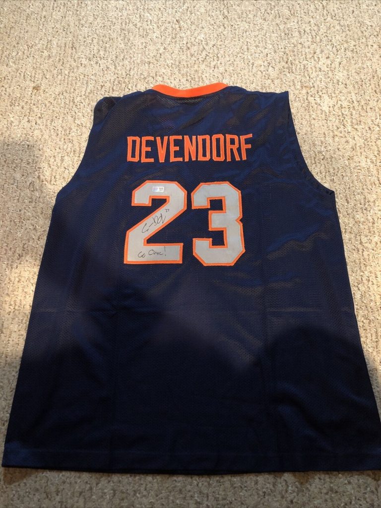 SYRACUSE ORANGE- ERIC DEVENDORF SIGNED AUTOGRAPH JERSEY TRISTAR COA CUSE COLLECTIBLE MEMORABILIA