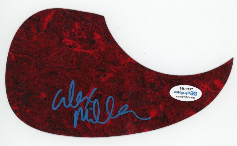 ALEX MILLER SIGNED AUTOGRAPH ACOUSTIC GUITAR PICKGUARD ACOA AMERICAN IDOL COLLECTIBLE MEMORABILIA
