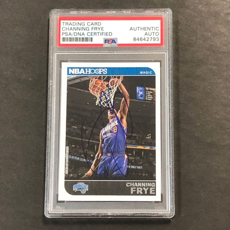 2014-15 NBA HOOPS #254 CHANNING FRY SIGNED CARD AUTO PSA SLABBED MAGIC COLLECTIBLE MEMORABILIA