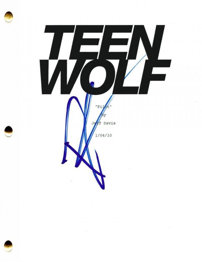 TYLER POSEY SIGNED TEEN WOLF PILOT SCRIPT AUTHENTIC AUTOGRAPH
 COLLECTIBLE MEMORABILIA
