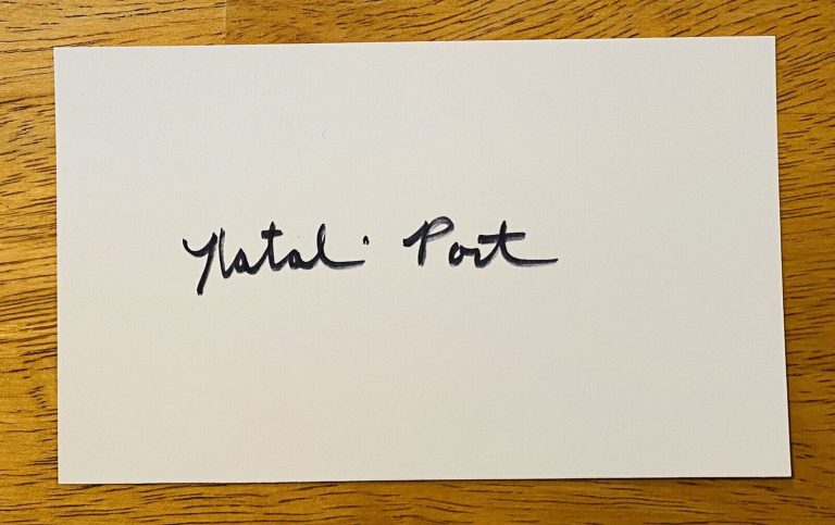 NATALIE PORTMAN SIGNED AUTOGRAPHED 3×5 CUT FULL JSA LETTER STAR WARS THOR
 COLLECTIBLE MEMORABILIA