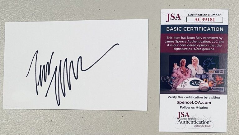 TESSA THOMPSON SIGNED AUTOGRAPHED 3.5 X 6 CARD JSA CERTIFIED THOR CREED MARVEL
 COLLECTIBLE MEMORABILIA
