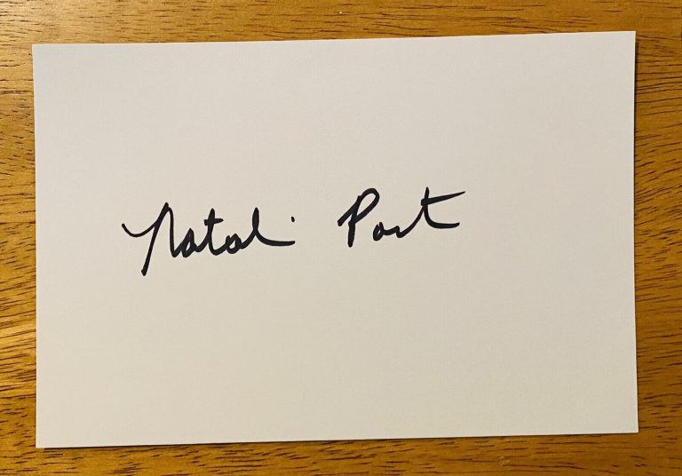 NATALIE PORTMAN SIGNED AUTOGRAPHED 4×6 CUT FULL JSA LETTER STAR WARS MARVEL
 COLLECTIBLE MEMORABILIA