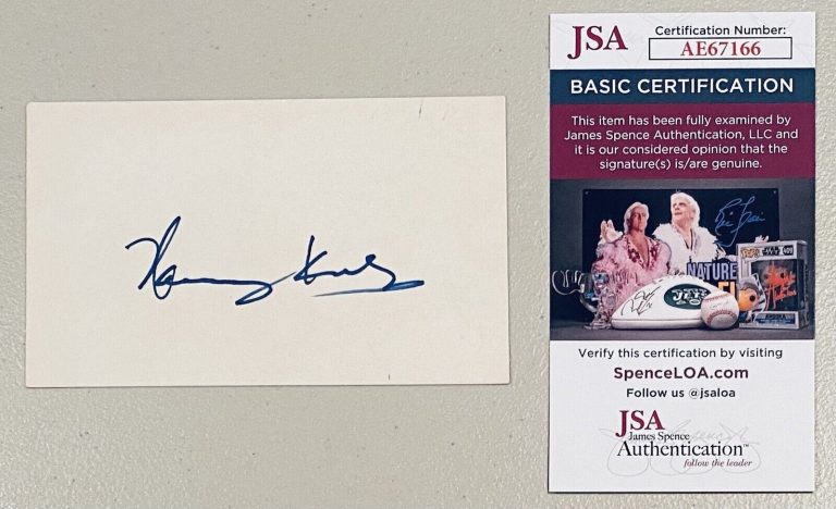 NANCY KULP SIGNED AUTOGRAPHED 3×5 CARD JSA CERTIFIED THE BEVERLY HILLBILLIES
 COLLECTIBLE MEMORABILIA