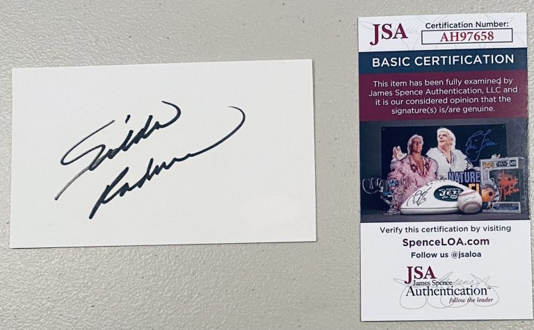 GILDA RADNER SIGNED AUTOGRAPHED 3×5 CARD JSA CERTIFIED SATURDAY NIGHT LIVE
 COLLECTIBLE MEMORABILIA