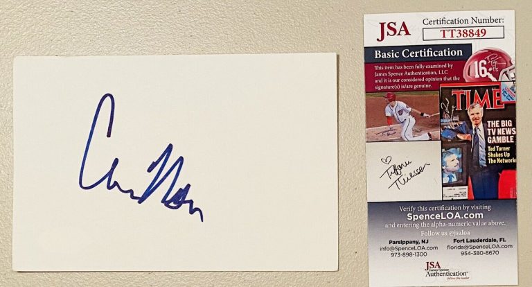 CHRISTOPHER NOLAN SIGNED AUTOGRAPHED 4×6 CARD JSA CERTIFIED BATMAN INCEPTION
 COLLECTIBLE MEMORABILIA