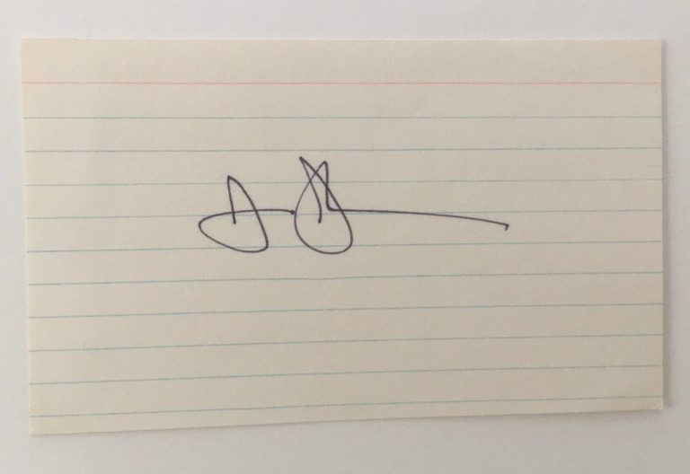 JASPER JOHNS SIGNED AUTOGRAPHED 3×5 CARD FULL JSA LETTER ARTIST PAINTER SCULPTOR
 COLLECTIBLE MEMORABILIA