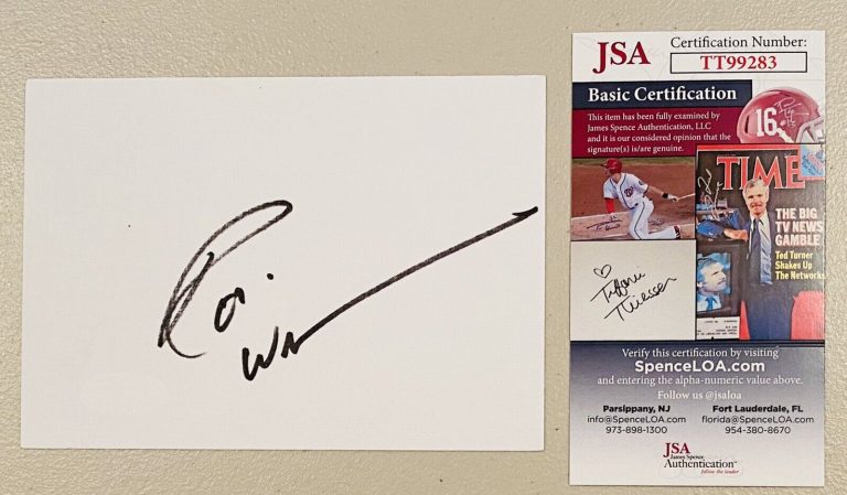 ROBIN WILLIAMS SIGNED AUTOGRAPHED 4×6 CARD JSA CERTIFIED MRS DOUBTFIRE
 COLLECTIBLE MEMORABILIA