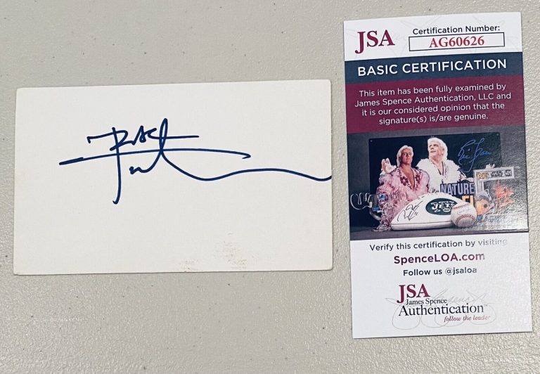 PETE TOWNSHEND SIGNED AUTOGRAPHED 3×5 CARD JSA CERT THE WHO
 COLLECTIBLE MEMORABILIA
