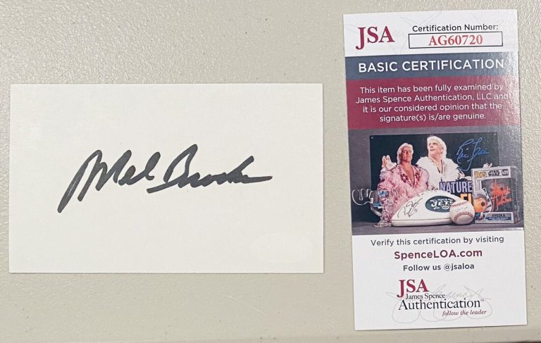MEL BROOKS SIGNED AUTOGRAPHED 3×5 CARD JSA CERTIFIED SPACEBALLS THE PRODUCERS 2
 COLLECTIBLE MEMORABILIA