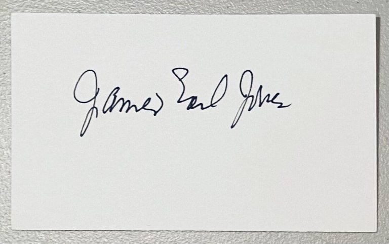 JAMES EARL JONES SIGNED AUTOGRAPHED 3×5 CARD BAS BECKETT STAR WARS DARTH VADER 3
 COLLECTIBLE MEMORABILIA