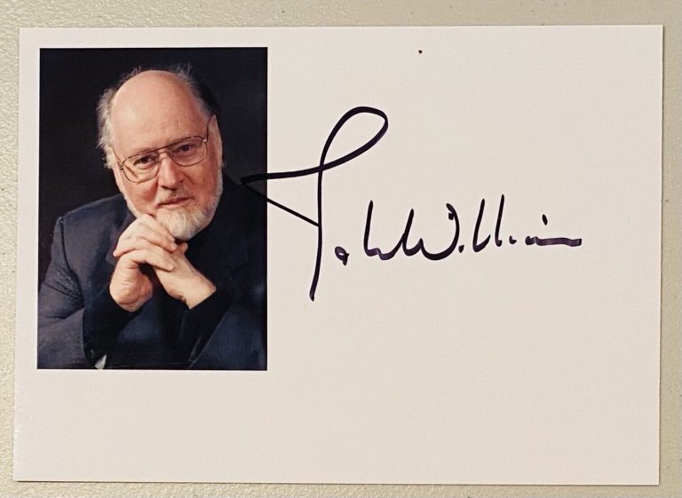 JOHN WILLIAMS SIGNED AUTOGRAPHED 5×7 PHOTO BAS BECKETT LETTER STAR WARS JAWS 2
 COLLECTIBLE MEMORABILIA