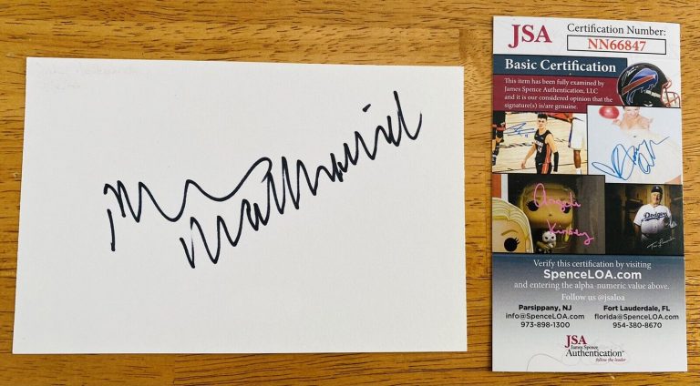 JOHN MALKOVICH SIGNED AUTOGRAPHED 4×6 CARD JSA CERTIFIED IN THE LINE OF FIRE
 COLLECTIBLE MEMORABILIA