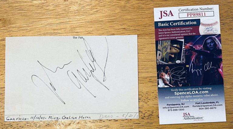 JOHN GARFIELD SIGNED AUTOGRAPHED 3.5 X 5.5 ALBUM PAGE JSA CERT FOUR DAUGHTERS
 COLLECTIBLE MEMORABILIA