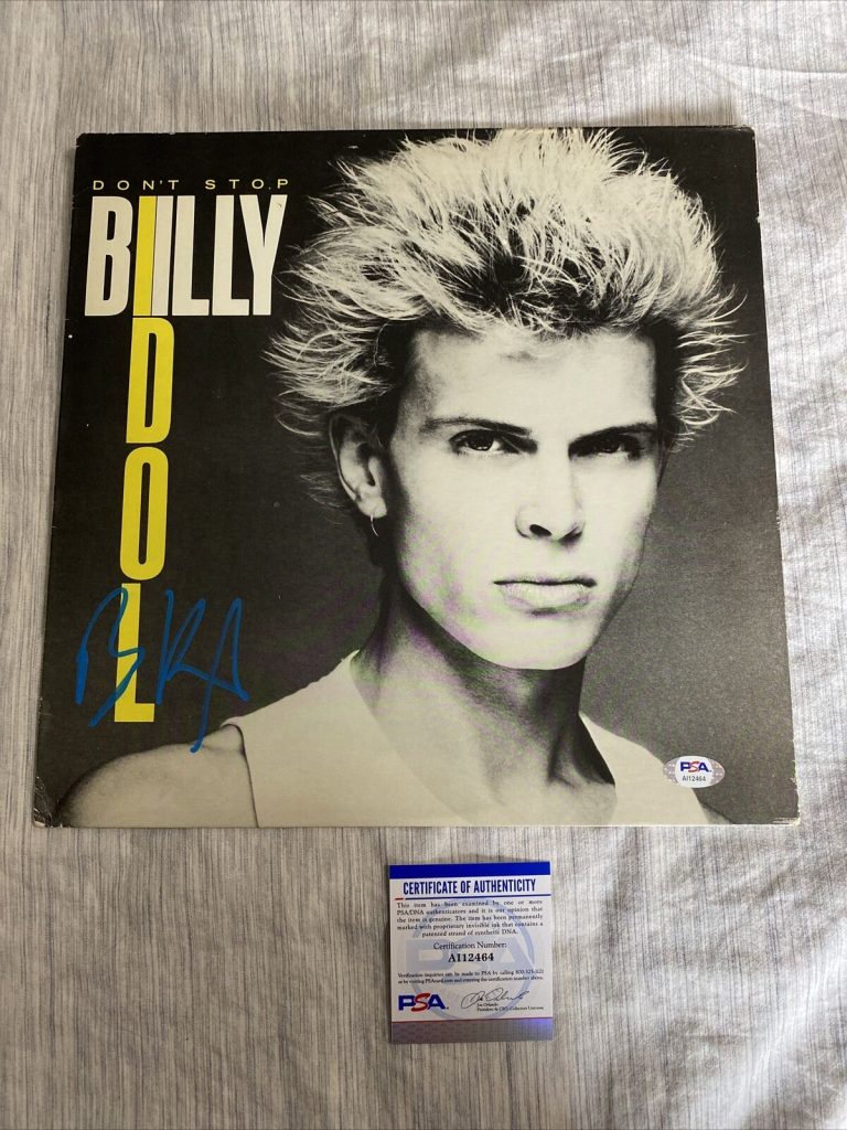 BILLY IDOL SIGNED AUTOGRAPHED DON’T STOP VINYL RECORD PSA COA MUSIC LEGEND
 COLLECTIBLE MEMORABILIA