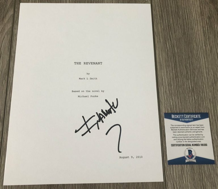 ALEJANDRO INARRITU SIGNED THE REVENANT FULL SCRIPT W/EXACT PROOF BECKETT BAS COA
 COLLECTIBLE MEMORABILIA